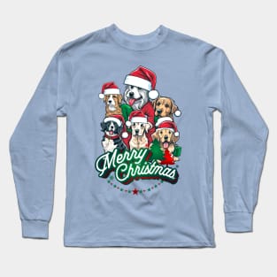 Merry Christmas Dogs! Long Sleeve T-Shirt